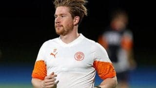 デ・ブライネが待望のチーム練習復帰！　クラブ公式SNSが司令塔帰還を動画で明かす