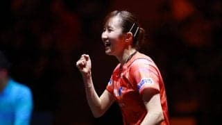 早田ひな、「今年活躍した」女性アスリート首位　伊藤美誠は4位、張本美和は2024年期待できるアスリート5位　