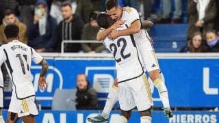 圧巻の勝負強さ発揮したマドリーが首位で2023年終える…ナチョ退場もL・バスケスの後半AT弾で劇的勝利【ラ・リーガ】