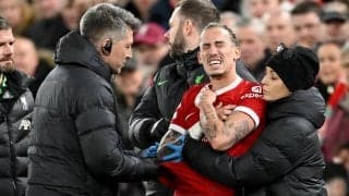 クロップ監督も巻き込まれた事故、転倒したツィミカスは「鎖骨を骨折」、後半後退のルイス・ディアスは「少し痛みがある」