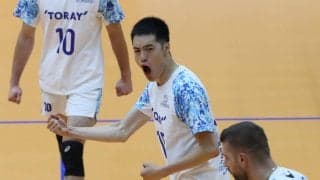 東レ　李博がVリーグ230試合出場を達成