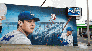 大谷翔平の巨大壁画がついに完成　すでに人気観光地に…作者に称賛の声「美しい」