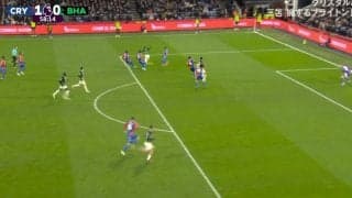 「三笘それでいいんだぞ」三笘薫、ファンが待ち望んだ圧巻のカットインシュートでスタジアムを沸かせた瞬間　DFの間を抜く低弾道ショットに「ようやく来た」「ゴールが見たい！」