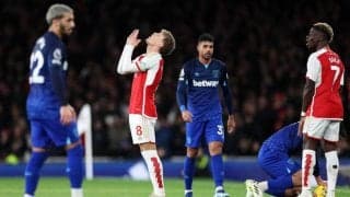 ウェストハムとのロンドン・ダービーに敗れたアーセナルが首位陥落…【プレミアリーグ】