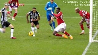 「ハンドだろ！」「当たってないw」スタジアムが騙された奇跡の“肩ブロック” 至近距離の爆裂シュートを凌いだ決定的瞬間