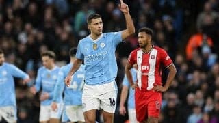 ロドリ＆アルバレス弾のシティが2023年連勝締め！　デ・ブライネ復帰お預けもリーグ9戦ぶりクリーンシートの快勝【プレミアリーグ】