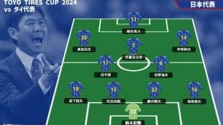 元日タイ戦で藤井陽也、伊藤涼太郎、奥抜侃志がデビュー！ 日本代表の先発発表