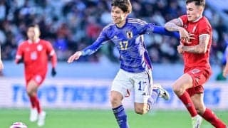 「いつの間にかゴール前にいるのおもろい」田中碧が決めた日本代表先制ゴールの「抜群過ぎるポジショニング」にファン驚愕！「FWなんかくらいゴール前いるよね」の声