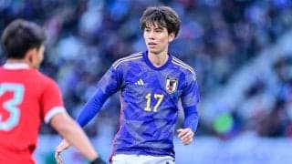 「さすが持ってる男は違う」日本代表・田中碧が決めたタイ戦ゴールの「ピッチレベル映像」公開！ 飛び出しから伊東純也の“パス”を回収した興奮蘇る動画
