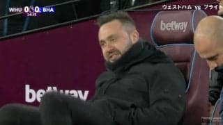 カメラに映ってしまったヤバすぎる瞬間「どうした？」「何があった…」 ブライトンのデ・ゼルビ監督がブチギレまくる衝撃シーン　解説も困惑、サポーターもドン引き