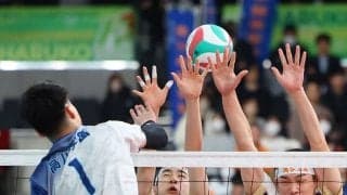 春高バレー　岡谷工、国体王者に惜敗　主将の大日方「自分たちのミスでやられた」