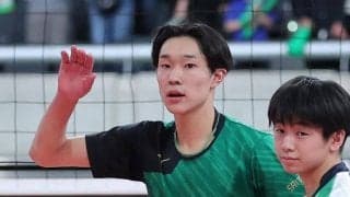正智深谷　主将の誕生日に大会２勝目　春高バレー男子