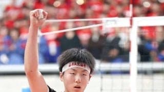 春高バレー　男子の福井工大福井が県勢初の４強入り　エースで主将の堤凰惺「壁を越えられた」