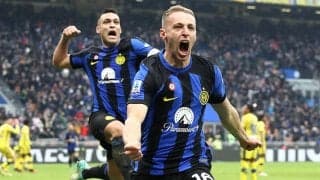 復帰のラウタロ弾にフラッテージの後半AT弾、ラストプレーのPK失敗に救われたインテルがヴェローナに競り勝ち冬の王者に【セリエA】