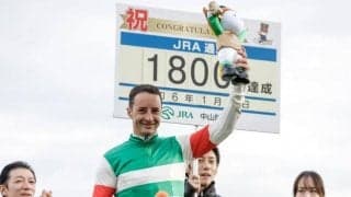 C.ルメール騎手がJRA通算1800勝達成！ 「今年もたくさん勝ちたいです」