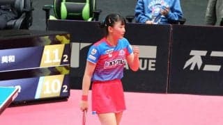 張本美和が2点起用で躍動　平野美宇、木原美悠で完封勝利のKA神奈川が3位以内確定　連覇へ向けてPO進出決定【Tリーグ】