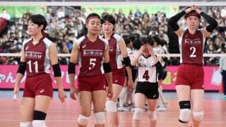 春高バレー　下北沢成徳、サーブレシーブ乱れ…３冠夢散