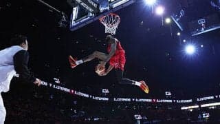 千葉Jのステフェンズが超絶パフォーマンスを決めてダンクコンテストを初制覇