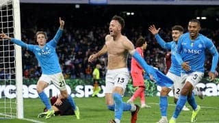 ラフマニの劇的AT弾でナポリが最下位サレルニターナに薄氷の逆転勝利【セリエA】