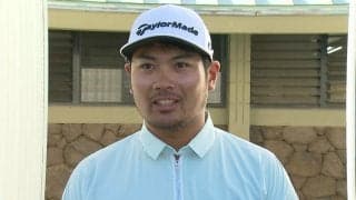 久常涼、3連続バーディ締めは「明日に繋がると思う」