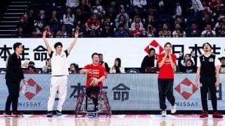 「バスケの楽しみ方は無限」Bオールスター直前に競技の垣根超えたタッグプレー