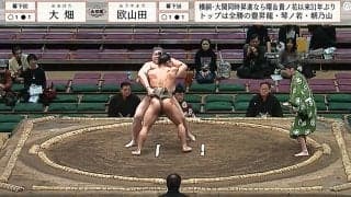 筋骨隆々で背筋も“バキバキ” 幕下ソップ型力士、164キロ巨漢力士に強烈な掛け投げ 宙を舞う巨体に館内どよめき