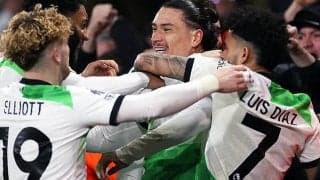 後半4発のリバプールが難敵撃破でPL3連勝での首位固め！　ヌニェス＆ジョタが共に2ゴール【プレミアリーグ】