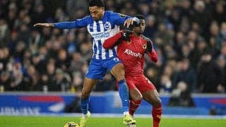 攻め手欠いたブライトンが好調ウルブスと痛み分け…リーグ2戦連続のゴールレスドローに【プレミアリーグ】