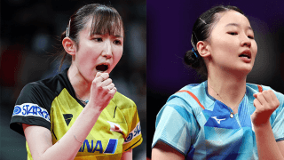 白熱の女子単優勝争い　早田ひなと長﨑美柚がサウスポー対決、15歳張本美和も木原美悠とベスト8で激突【全日本卓球】