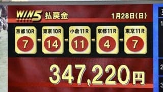 WIN5は34万円超の払戻し…根岸Sはエンペラーワケアが人気に応える