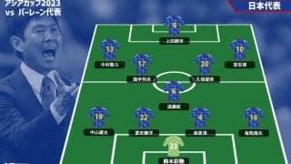 日本代表のスタメン発表！ インドネシア戦から10名が続けて先発、三笘薫が初のベンチ入り、伊東純也や南野拓実はベンチスタート【アジアカップ2023】