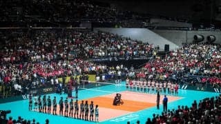 V Cupは新コートレイアウトで実施　ベンチは主審側に