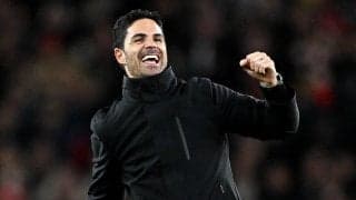 「選手たちは心と魂を捧げた」首位リバプールに勝利のアーセナル、アルテタ監督は選手とサポーターが作り出した雰囲気を称賛「雰囲気は今シーズン見た中で最高」