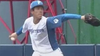 新フォームで「ストレート唸ってる」　完全投球披露…ハム24歳の進化が「下半身デカなった」