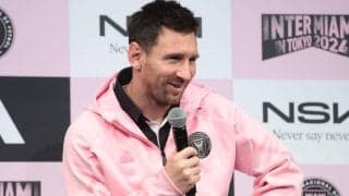 来日したインテル・マイアミ、メッシのみが会見に登場する異例事態…出場は「改めて自分のコンディションを把握していく」と未定
