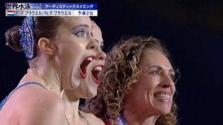 歓喜の顔は同時性満点！オランダ双子ペア、世界水泳ASで初メダル 解説も「素晴らしい！」と大絶賛