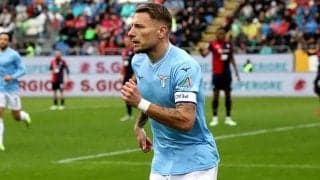 インモービレがセリエA通算200ゴール! ラツィオがカリアリに快勝、終盤出場の鎌田はポスト直撃シュート【セリエA】