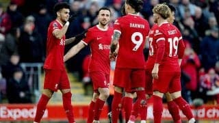 遠藤航先発復帰のリバプールが3トップのヘディング3発でバーンリーに勝利！　2戦ぶり白星で首位堅持【プレミアリーグ】