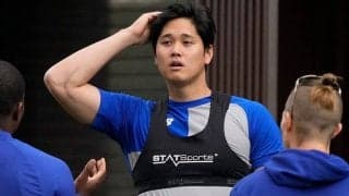大谷翔平の「体の厚みやばい」　Tシャツはち切れそう…極太腕が「仕上がっててビビる」