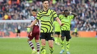 アーセナルが今季2敗喫したハマーズに6ゴールの圧勝！　ライスが圧巻ミドル弾に2Aの痛烈恩返し【プレミアリーグ】