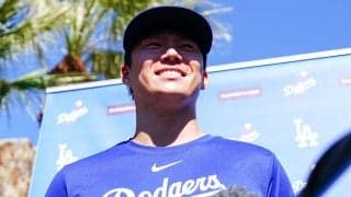 山本由伸、愛犬は「来てないです」　“大谷デコピン”との対面はお預けか「慣れてから」