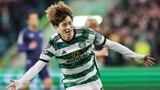 「うますぎじゃない？」「よく蹴り込んだ」古橋亨梧が見事なランニングからダイレクトシュート！ 今季12点目を奪う「これは良いゴール」