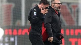 好調ミランに打撃…ナポリ戦で負傷交代の主将カラブリアが大腿内転筋損傷で離脱