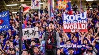 「韓国へ800人も」「すごすきますわ！」J2甲府のACLアウェイ決戦に駆けつけた「大量＆熱狂的サポーター」に感嘆！「国立劇場を巻き起こそうぜ」と逆転を期す現地の姿