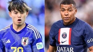 「久保マーク外しちゃったか〜」欧州CLでフランス代表エムバペの得点に直結した「久保建英のマークミス場面」にファン注目……韋駄天FWの豪快シュートを目前で許す