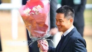 藤井勘一郎騎手、引退セレモニー…「競馬が大好きです」