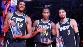 ハリバートンのラストショットが決まり「チーム・ペイサーズ」がスキルズチャレンジ制覇