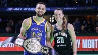 ステフィン・カリーがWNBAのサブリナ・ヨネスクーとの3ポイント対決に勝利