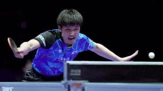 “エース”張本智和が世界8位相手に圧巻の8連続ポイント　林昀儒とのエース対決制し3連勝に導く【世界卓球】