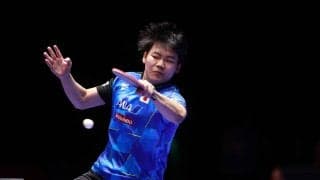 16歳松島輝空が衝撃の2戦連続勝利　フルゲーム制し台湾にリード、張本智和がエース対決に挑む【世界卓球】